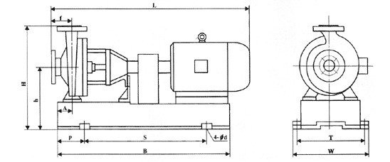 IHF型襯氟塑料離心泵,襯氟離心泵規(guī)格，襯氟離心泵價格，襯氟離心泵廠家